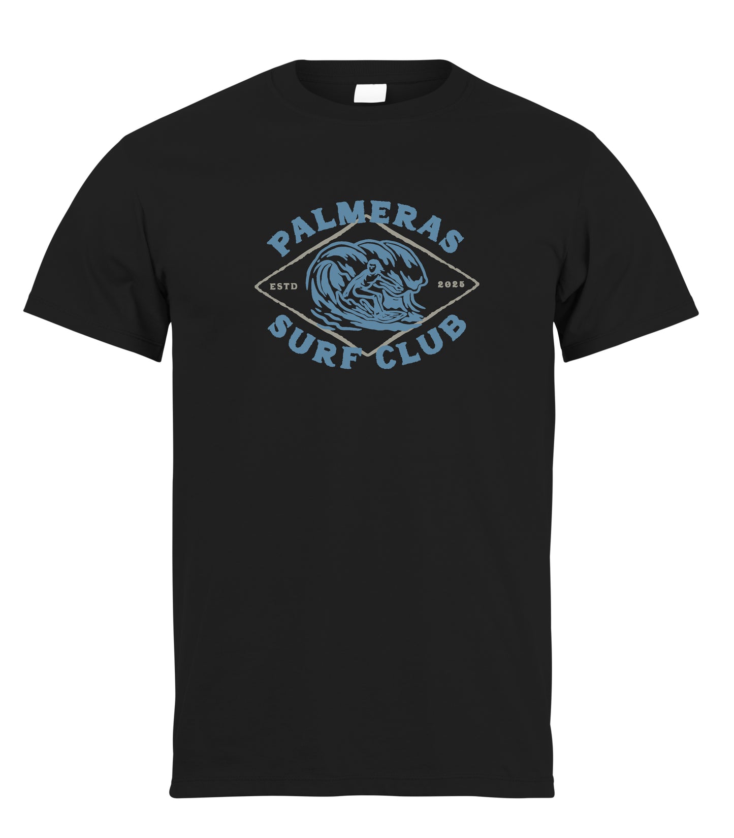 Retro Beach Stamps Tee – Palmeras Surf Club