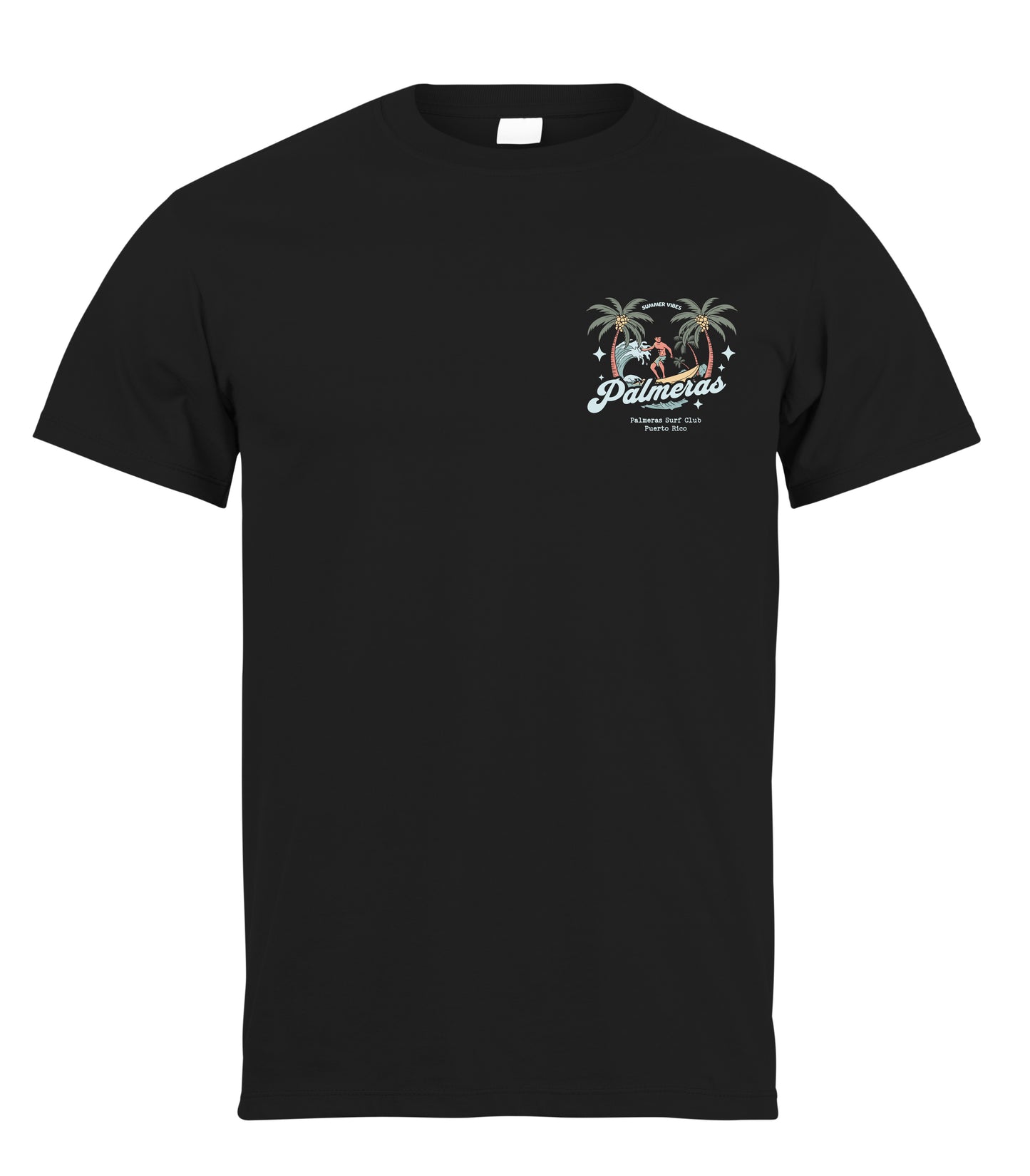 Summer Vibes Tee (Black Edition) - Palmeras Surf Club